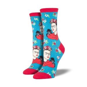 Socksmith -  Frida Portrait - Damen Socken - Gr. 39-42, (blau)
