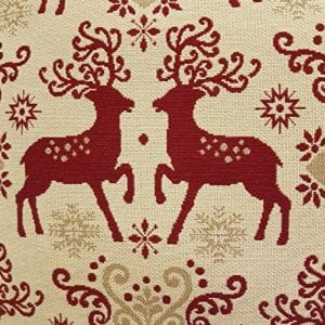 Sprügel - Hirschfreunde - Tischläufer 50cm x 150cm - Sekt /Rot