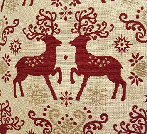 Sprügel - Hirschfreunde - Tischläufer 50cm x 150cm - Sekt /Rot