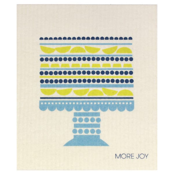 More Joy skandinavisches Schwammtuch Spültuch – Blueberry Cake / Blaubeerkuchen