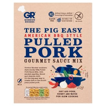 Gordon Rhodes The Pig Easy American BBQ Style Pulled Pork, Gourmet Sauce Mix, 75g