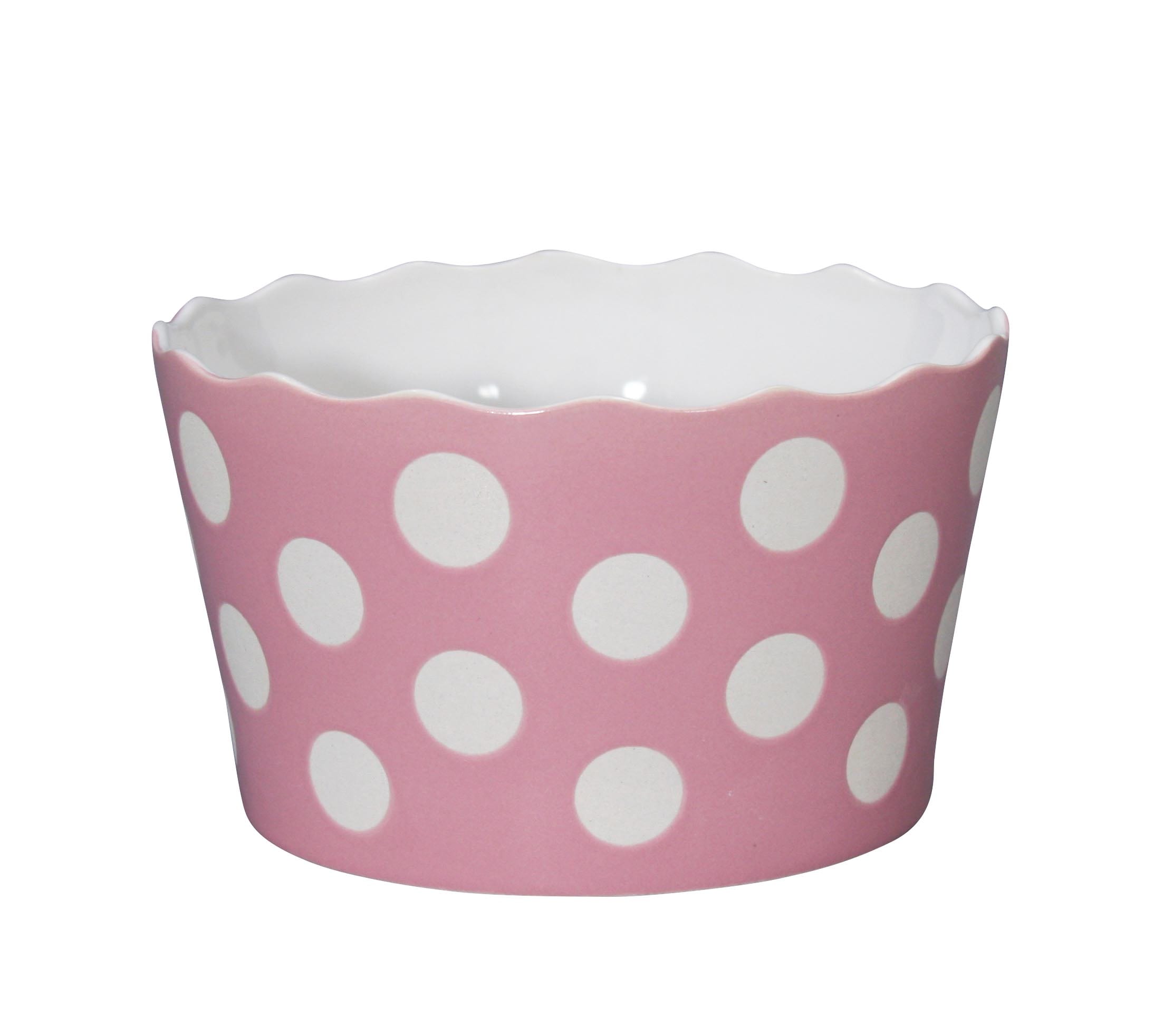 Krasilnikoff - Happy Bowl Snack Bowl  Gr. M - Rosa mit  Punkte