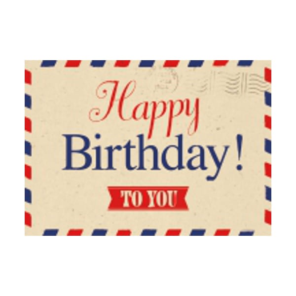 Postkarte -  Happy Birthday !