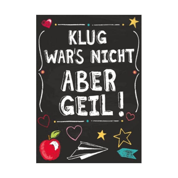 Postkarte - Klug wars nicht...
