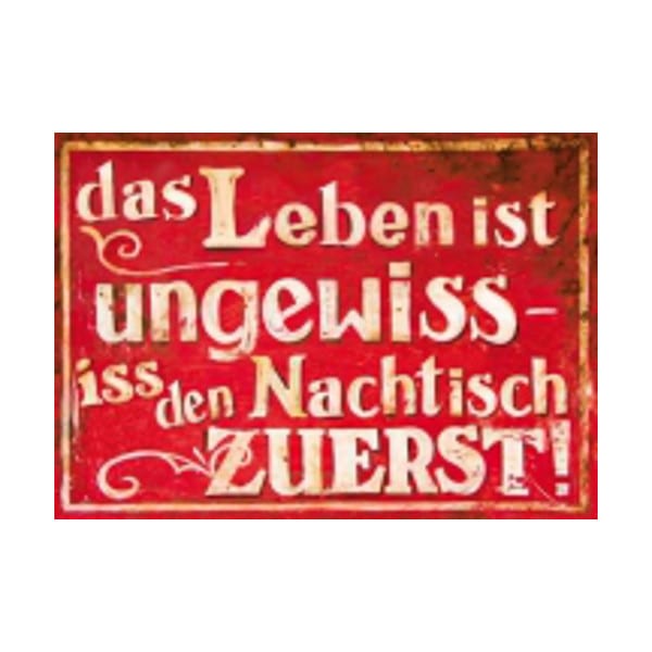 Postkarte - Das Leben ist ungewiss