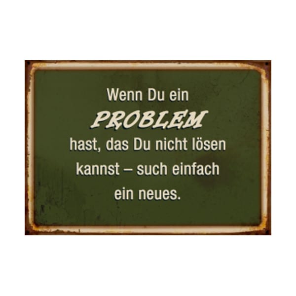 Postkarte - Wenn du ein Problem hast...