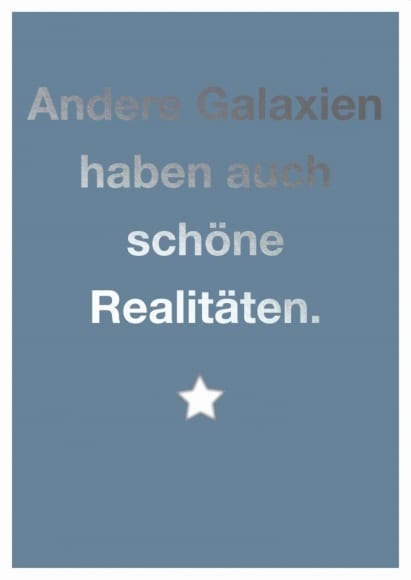 Postkarte - Andere Galaxien haben auch schöne Realitäten