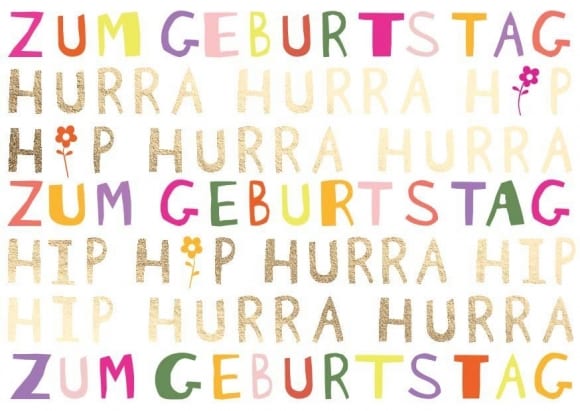 Postkarte - Zum Geburtstag Hurra