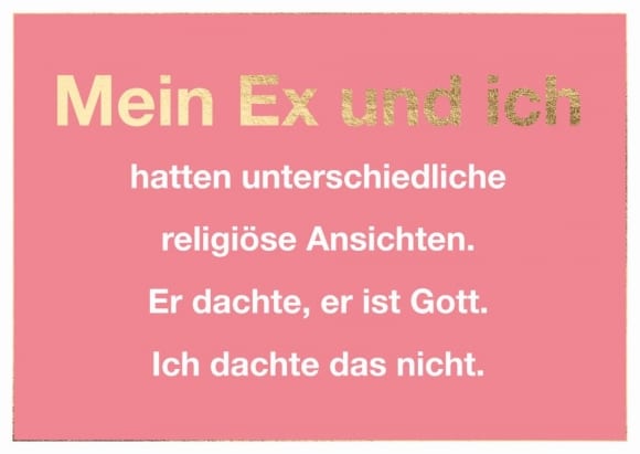 Postkarte - Mein Ex und ich...