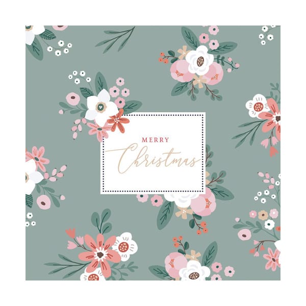 PPD - Paper Product Designs - Paper Napkins / Servietten - Merry Christmas, eucalyptus - 33 x 33cm