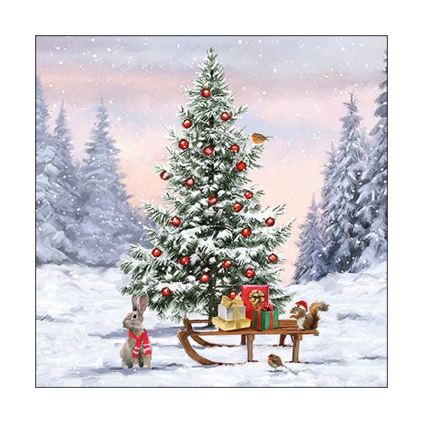 Ambiente - Paper Napkins / Servietten - Winter Animals / Winter Tiere - 33 x 33cm