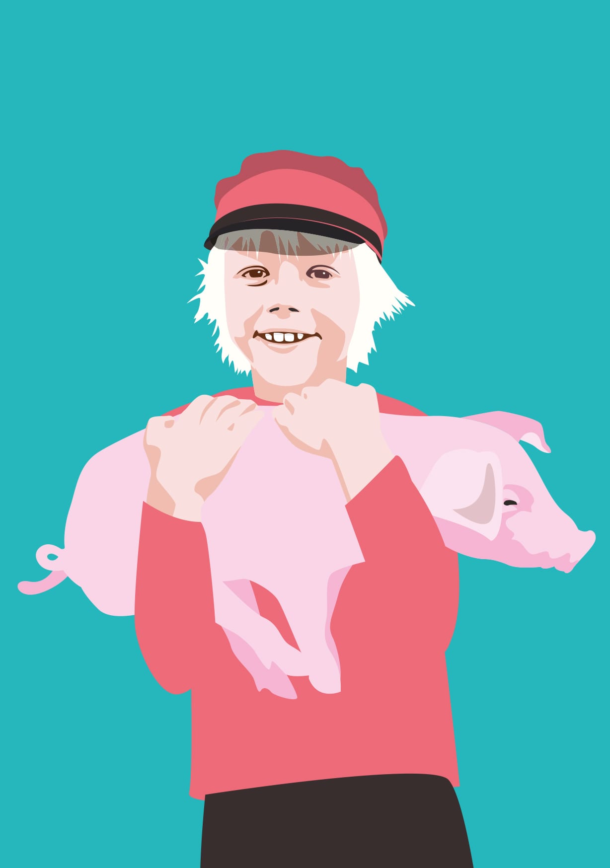 Postkarte - pop art new generation - Swedish boy