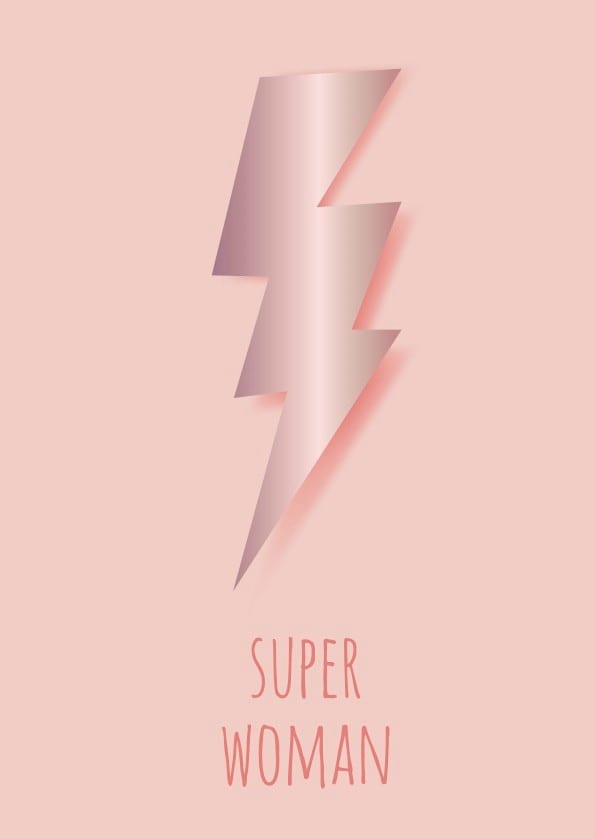 Postkarte - Toni Starck - Superwoman