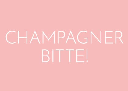 Postkarte - Wortsinn - Champagner Bitte!