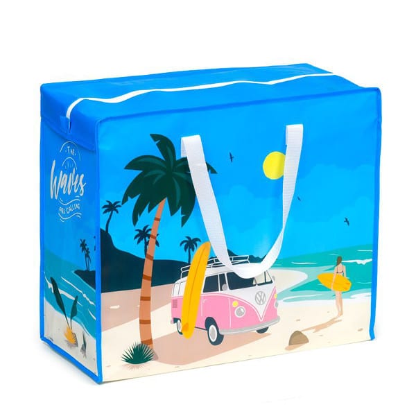 Puckator - XL Aufbewahrungstasche - Volkswagen  VW T1 Bulli Waves
