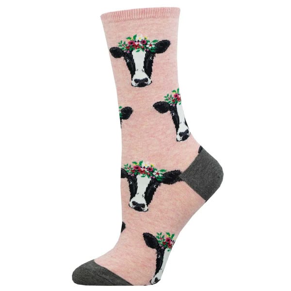 Socksmith  - Damensocken - Wow Cow- Gr. 36-42 / Einheitsgröße, rosa
