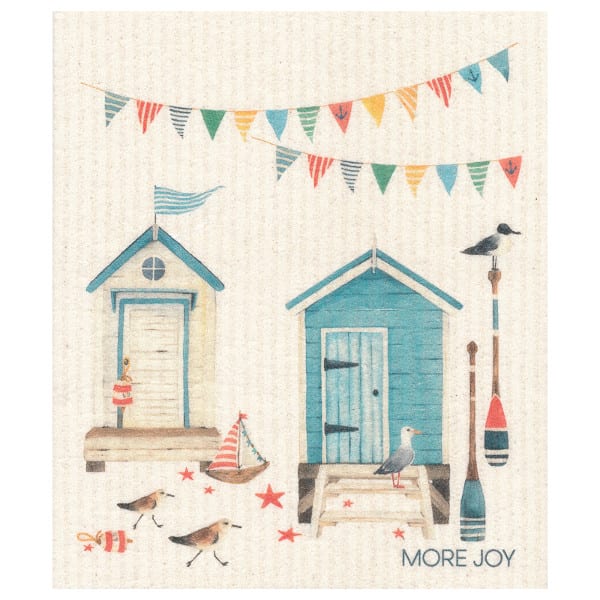 More Joy nachhaltiges Schwammtuch - Beach House / Strandhaus