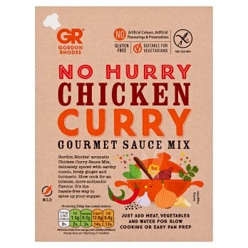 Gordon Rhodes - No Hurry Chicken Curry, Gourmet Sauce Mix, 75g.