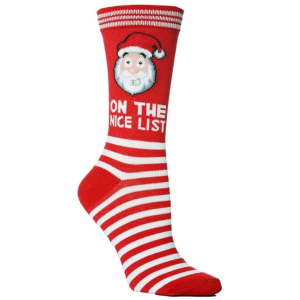 Musthaves – Christmas Socks / Weihnachts-Socken Unisex – Einheitsgröße Gr. 38 -45 - Santa, Nice List, Christmas