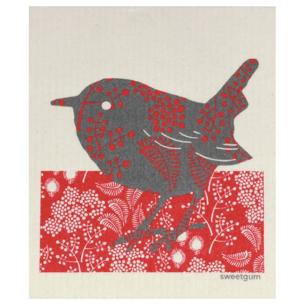 More Joy nachhaltiges Schwammtuch - Sweetgum - Bird / Vogel
