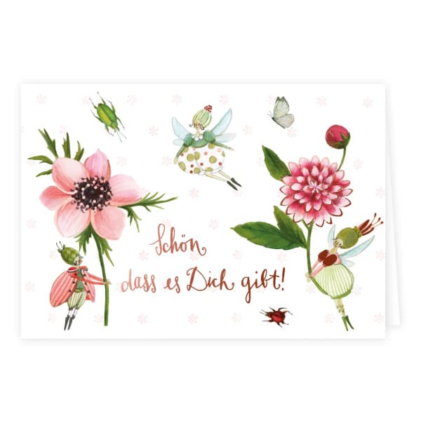 Grätz Verlag - Silke Leffler - Klappkarte mit Umschlag - Schön, dass es Dich gibt