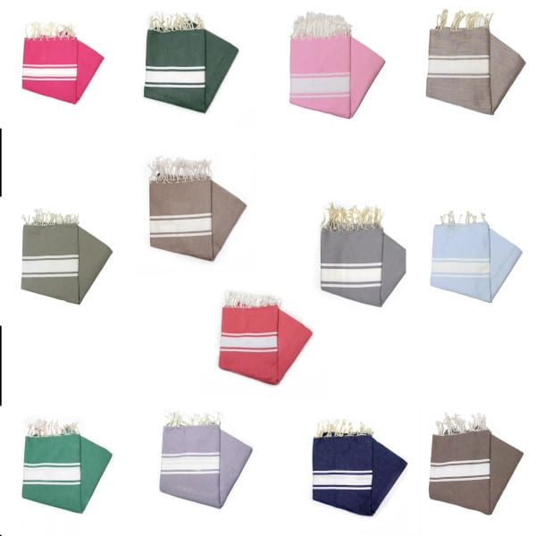 Fouta - Hamamtuch, Strandtuch - Design: Essaouira,  100 x 200cm, Baumwolle