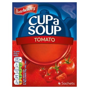 Batchelors  - Cup a Soup -  Tomato,  4 Sachets  - 93g