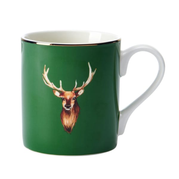 Mikasa  - Stag / Hirsch  - Porzellan Becher mit geradem Rand, 280ml