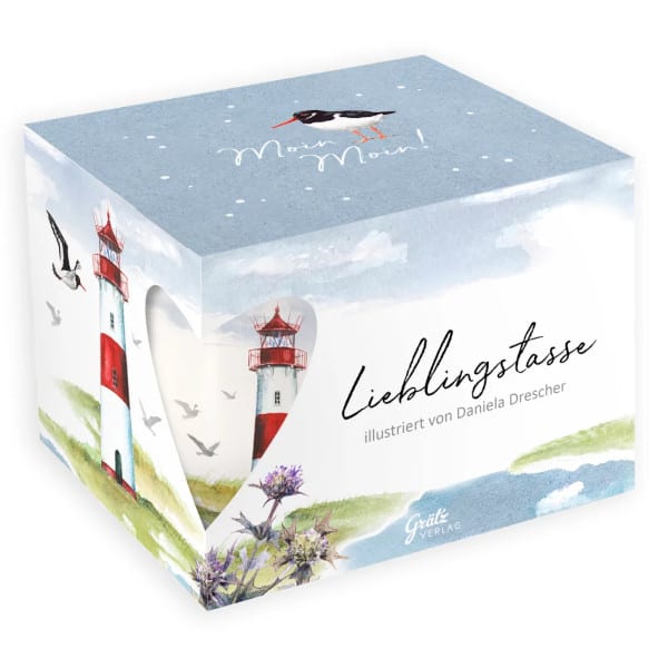 Grätz Verlag - Daniela Drescher  - Porzellantasse / Teetasse - Leuchtturm / Lighthouse – Bild 3