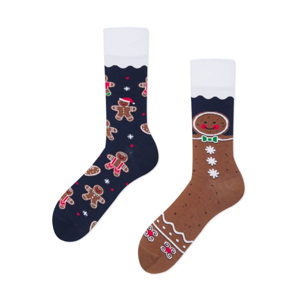 Many Mornings – verrückte, bunte mismatched Socken – Cookie Christmas, Gr. 43-46