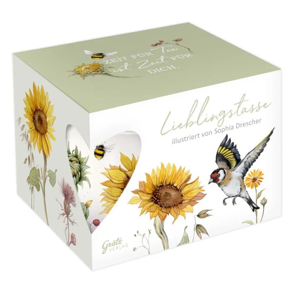 Grätz Verlag - Sofia Drescher  - Porzellantasse / Teetasse - Sonnenblumen – Bild 3